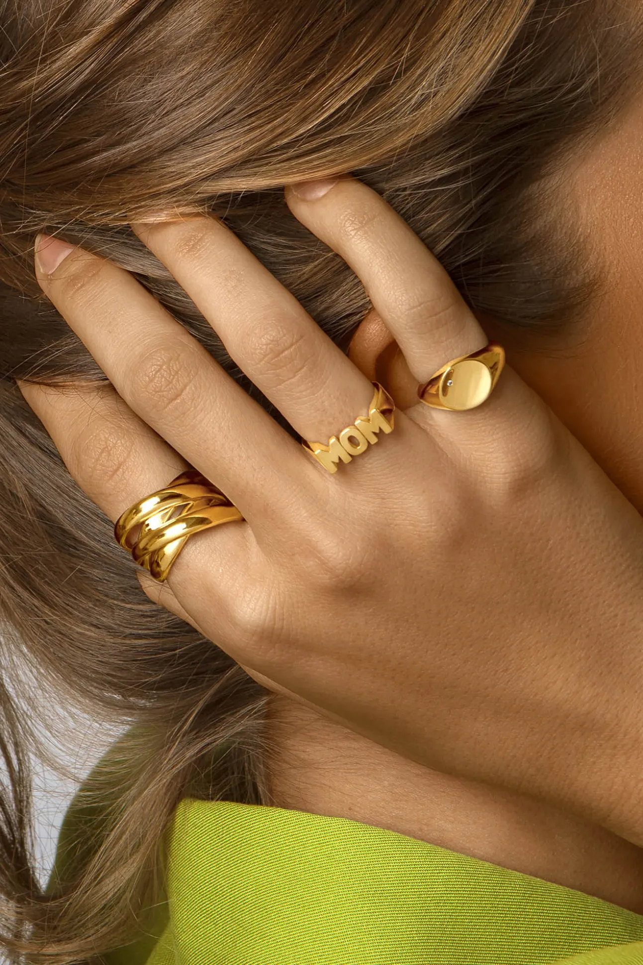 Anillo Double Cross Oro