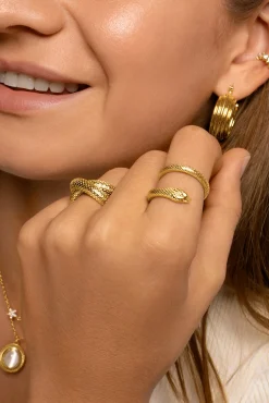 Anillo Python Oro