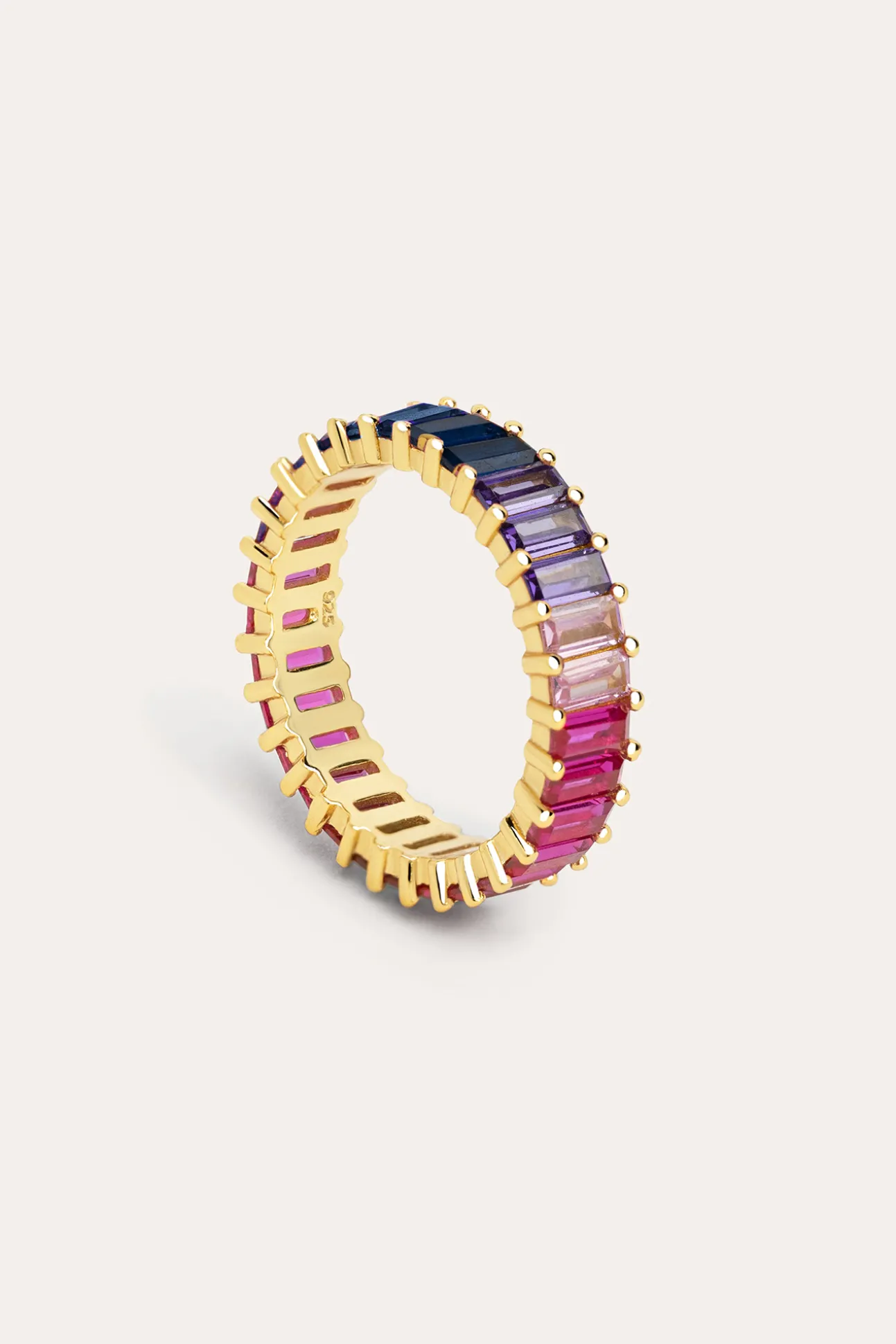 Anillo Sia Berries Plata Baño Oro