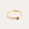 Anillo Sophie Lavande Plata Baño Oro