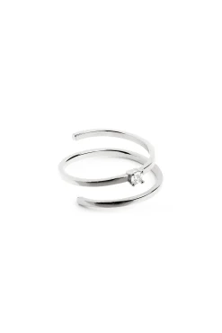 Anillo Spiral Spark Plata