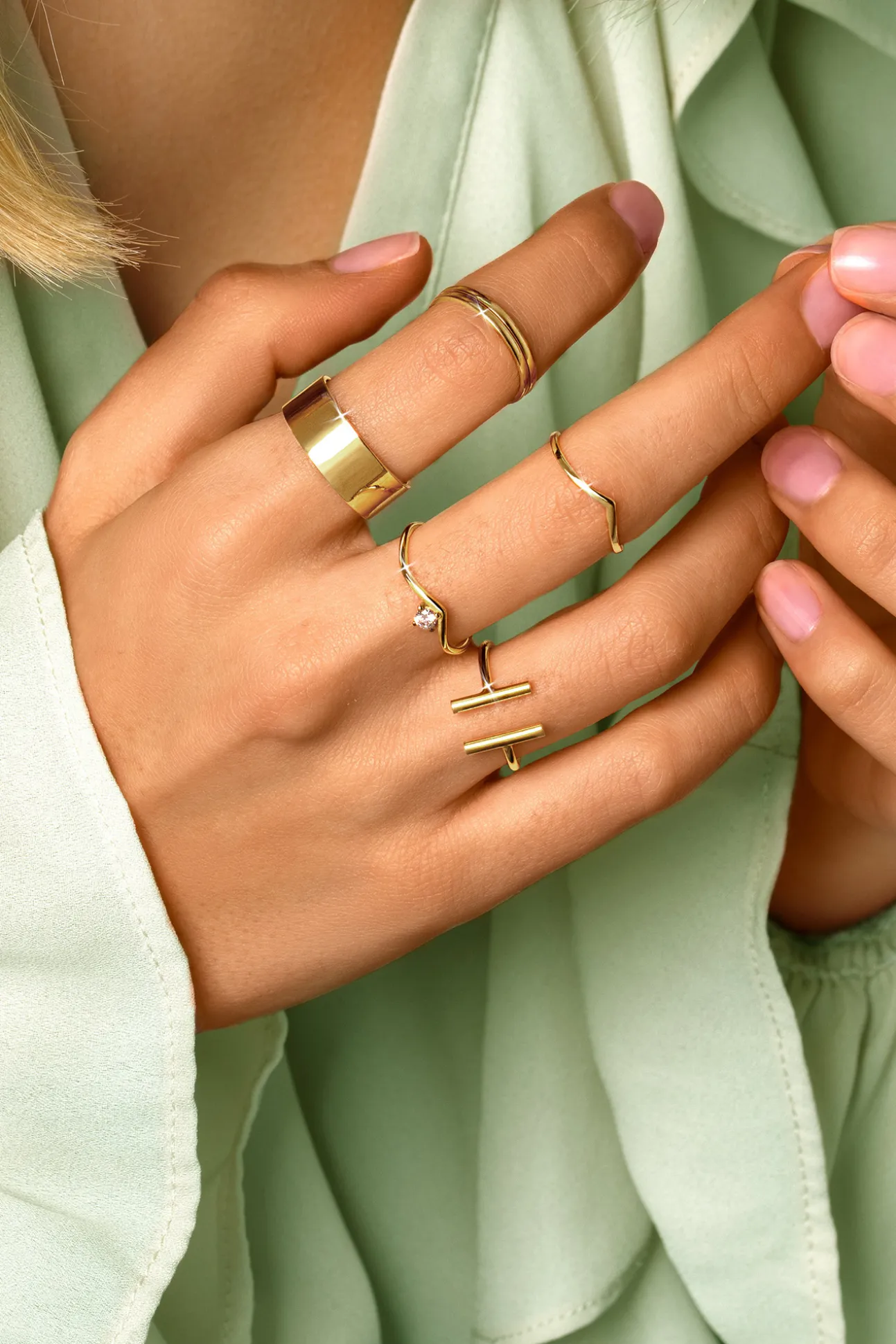 Anillo Sticks Oro