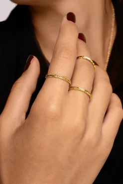 Anillo Triple Cross Oro