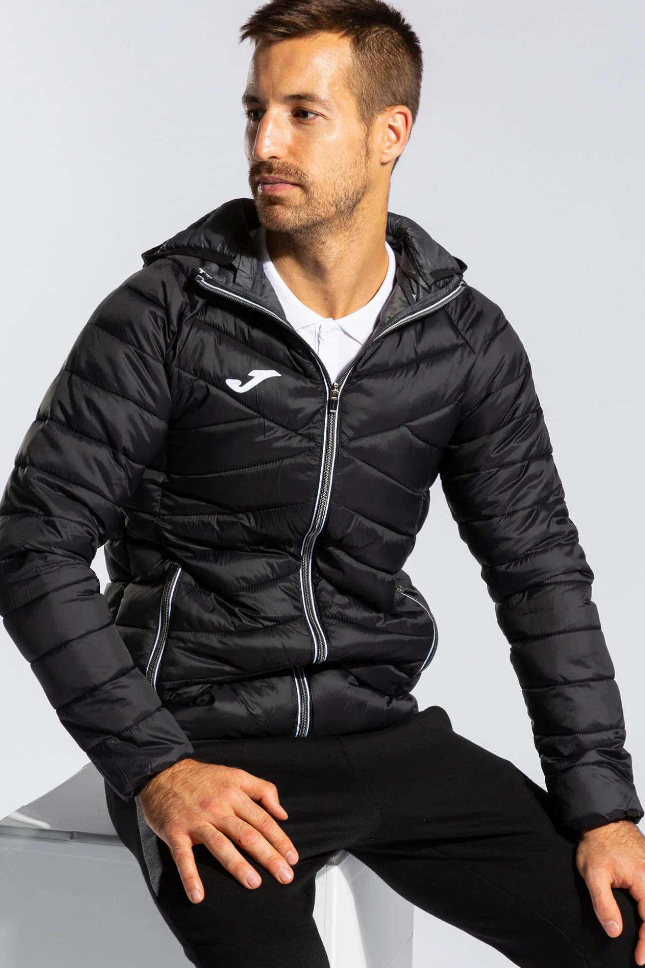 Anorak Urban Negro-Antracita