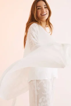 Bata Midi Jacquard Blanco