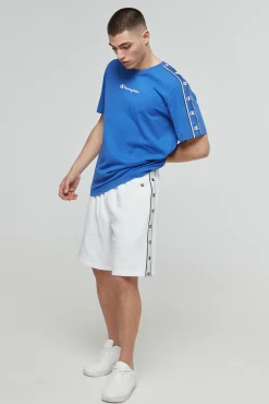 Bermudas De Algodon Y Cinta Con Logotipo