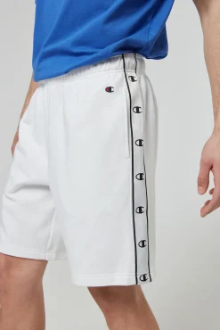 Bermudas De Algodon Y Cinta Con Logotipo