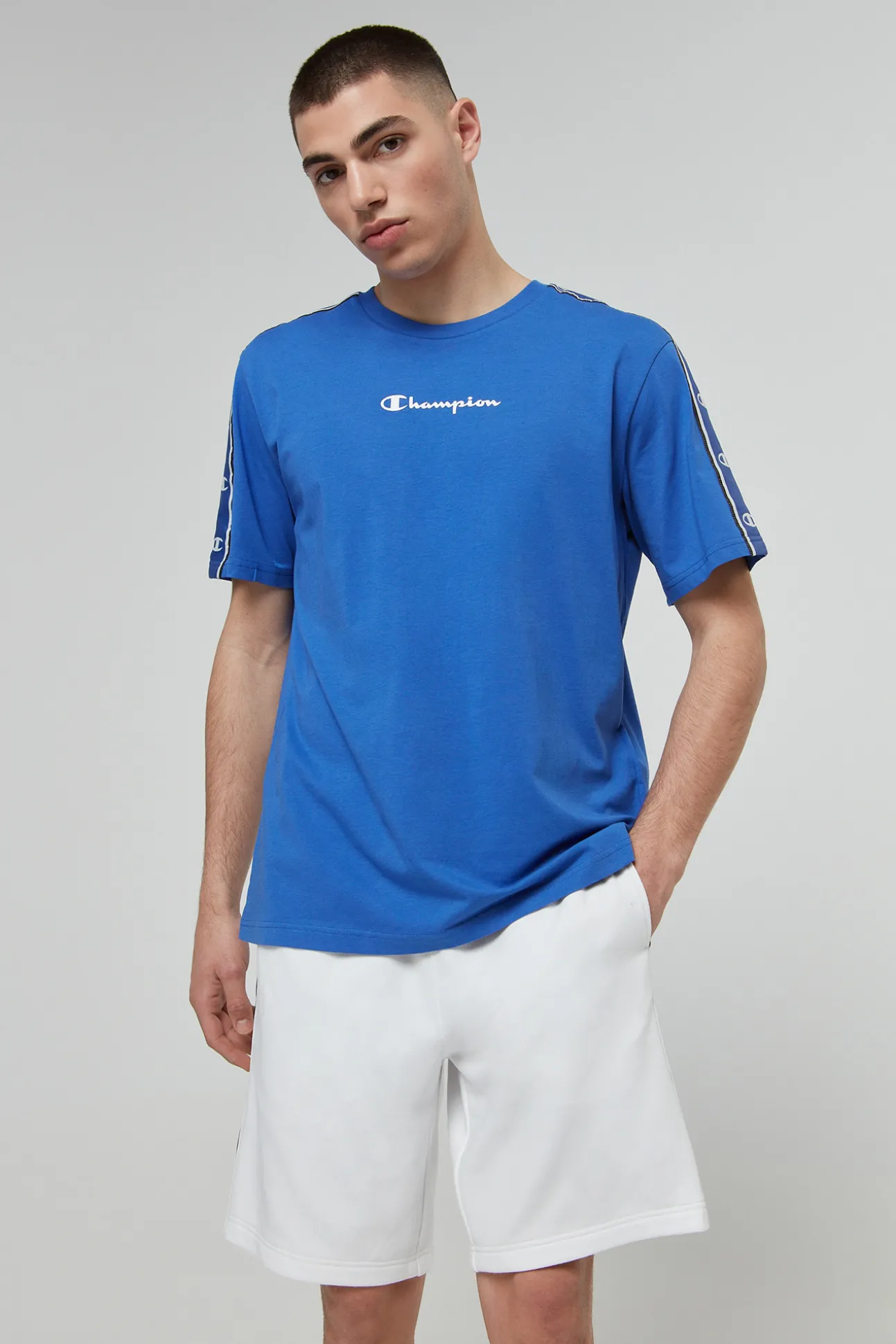 Bermudas De Algodon Y Cinta Con Logotipo
