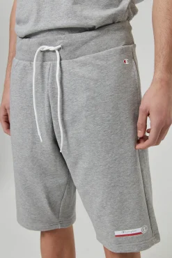 Bermudas De Algodon Y Cinta Con Logotipo