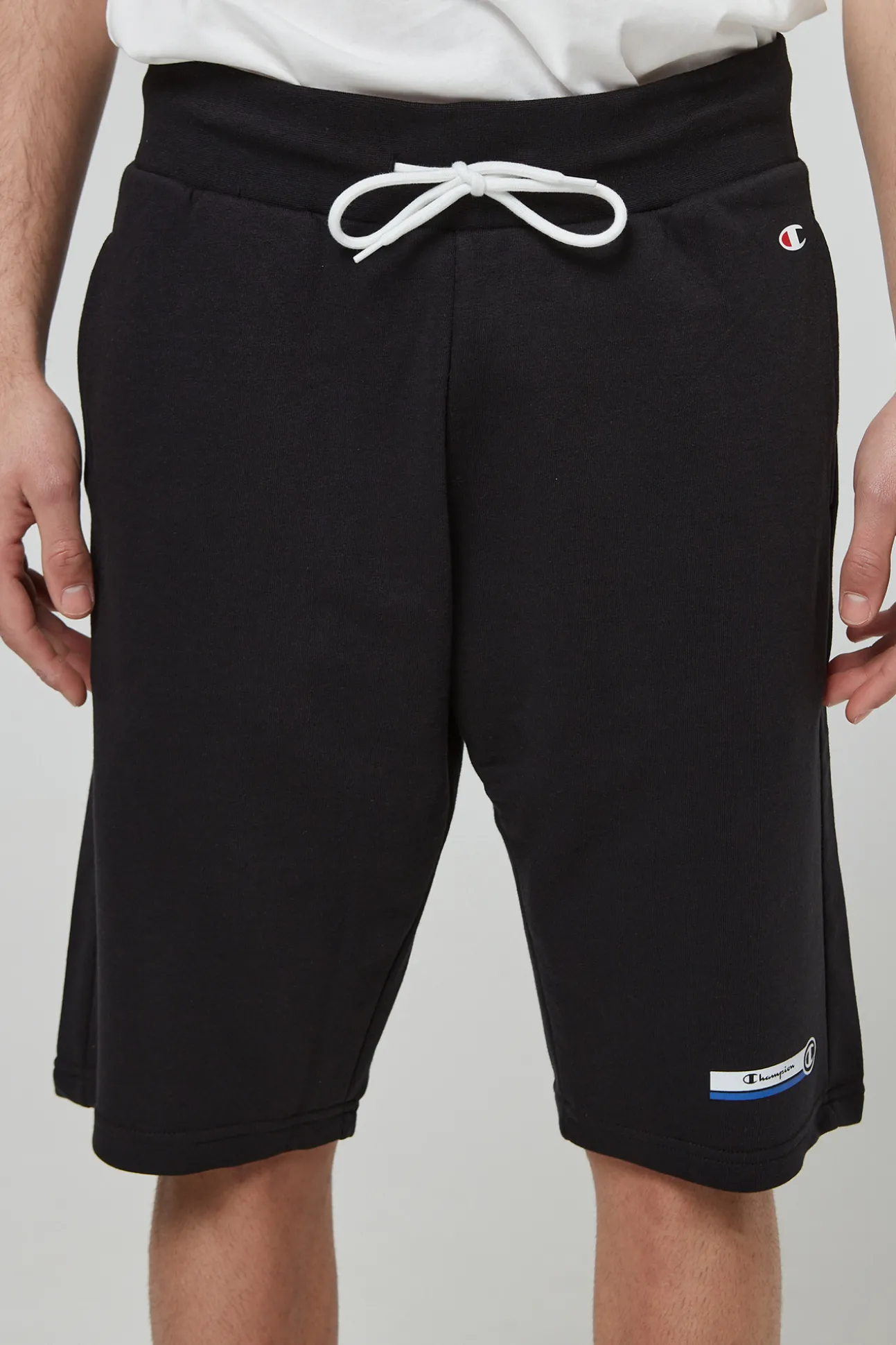 Bermudas De Algodon Y Cinta Con Logotipo