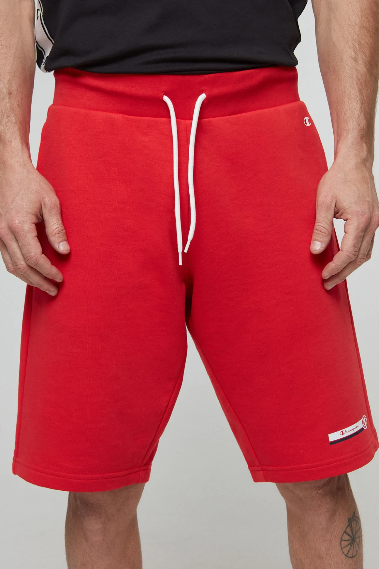 Bermudas De Algodon Y Cinta Con Logotipo