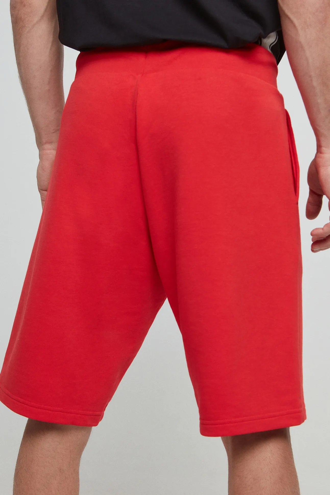 Bermudas De Algodon Y Cinta Con Logotipo