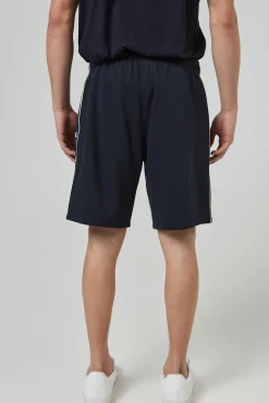 Bermudas De Algodon Y Cinta Con Logotipo
