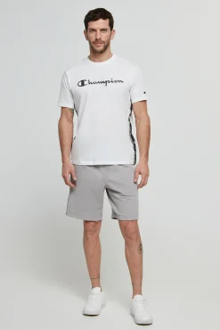 Bermudas De Algodon Y Cinta Con Logotipo