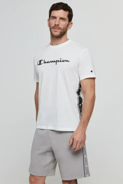 Bermudas De Algodon Y Cinta Con Logotipo