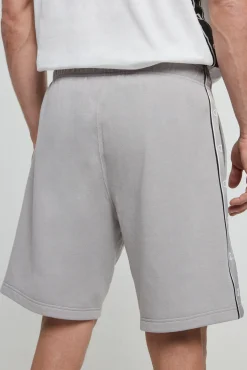 Bermudas De Algodon Y Cinta Con Logotipo