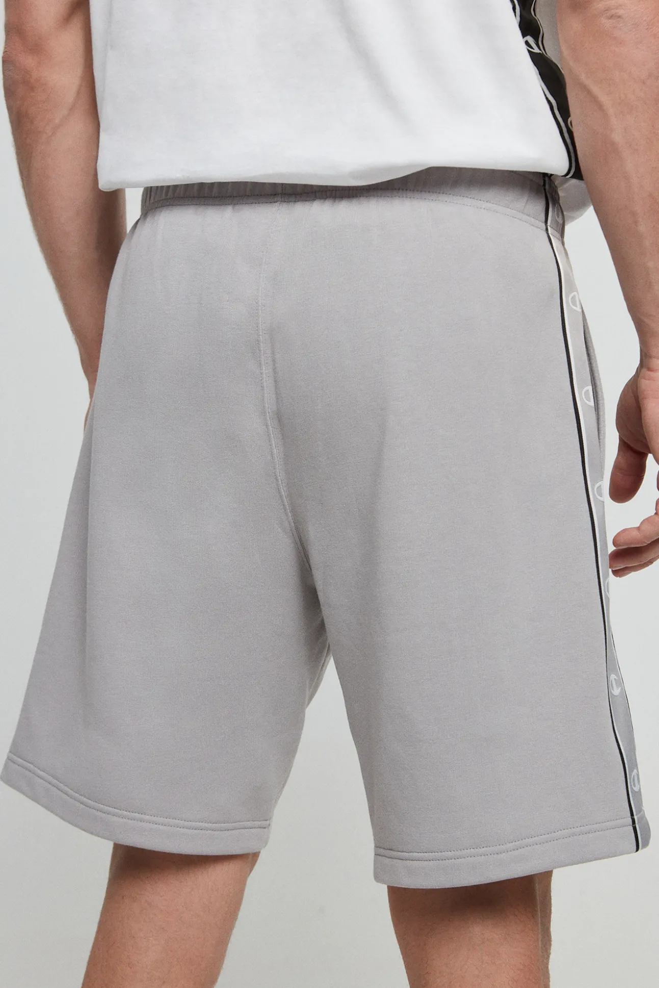Bermudas De Algodon Y Cinta Con Logotipo