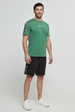 Bermudas De Algodon Y Cinta Con Logotipo
