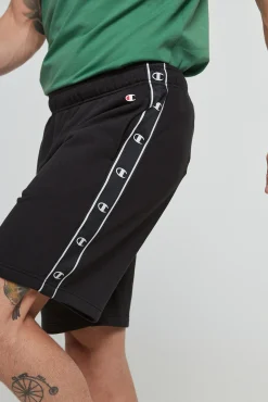 Bermudas De Algodon Y Cinta Con Logotipo