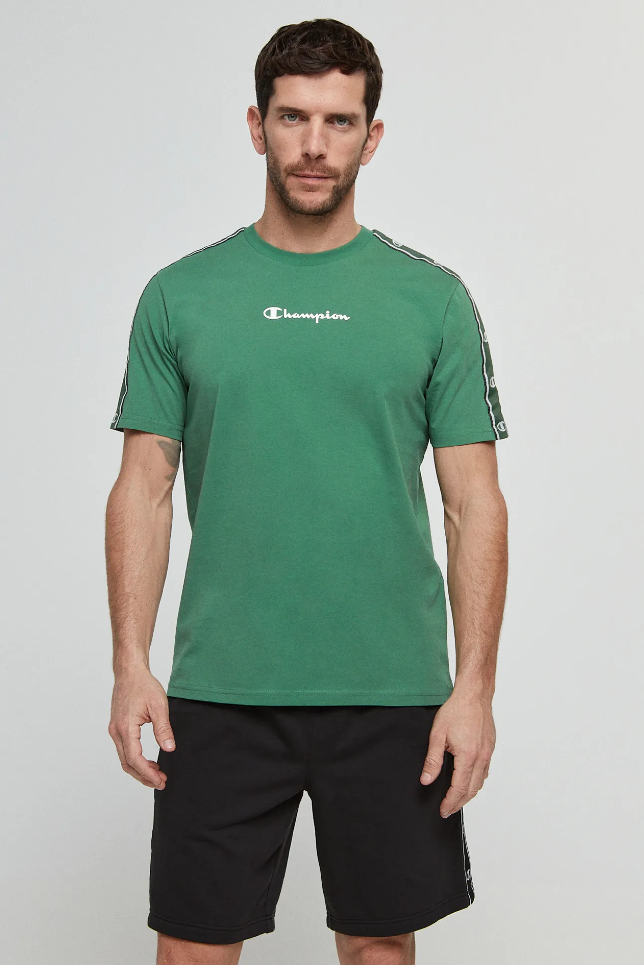 Bermudas De Algodon Y Cinta Con Logotipo