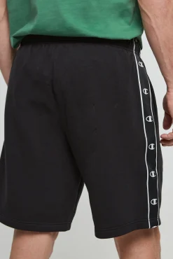 Bermudas De Algodon Y Cinta Con Logotipo
