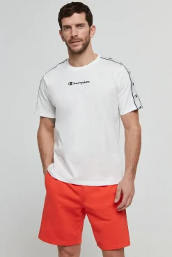 Bermudas De Algodon Y Cinta Con Logotipo