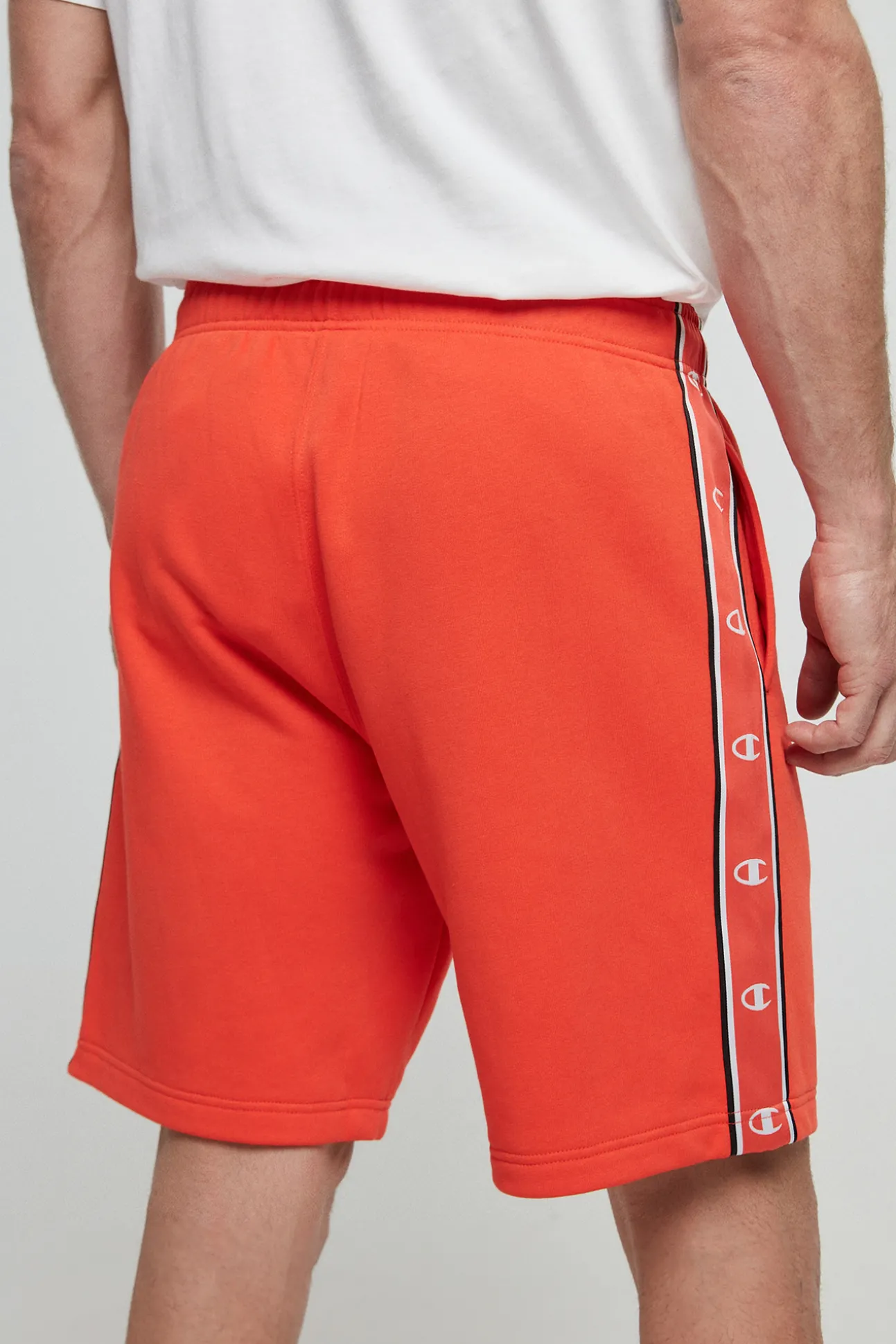 Bermudas De Algodon Y Cinta Con Logotipo