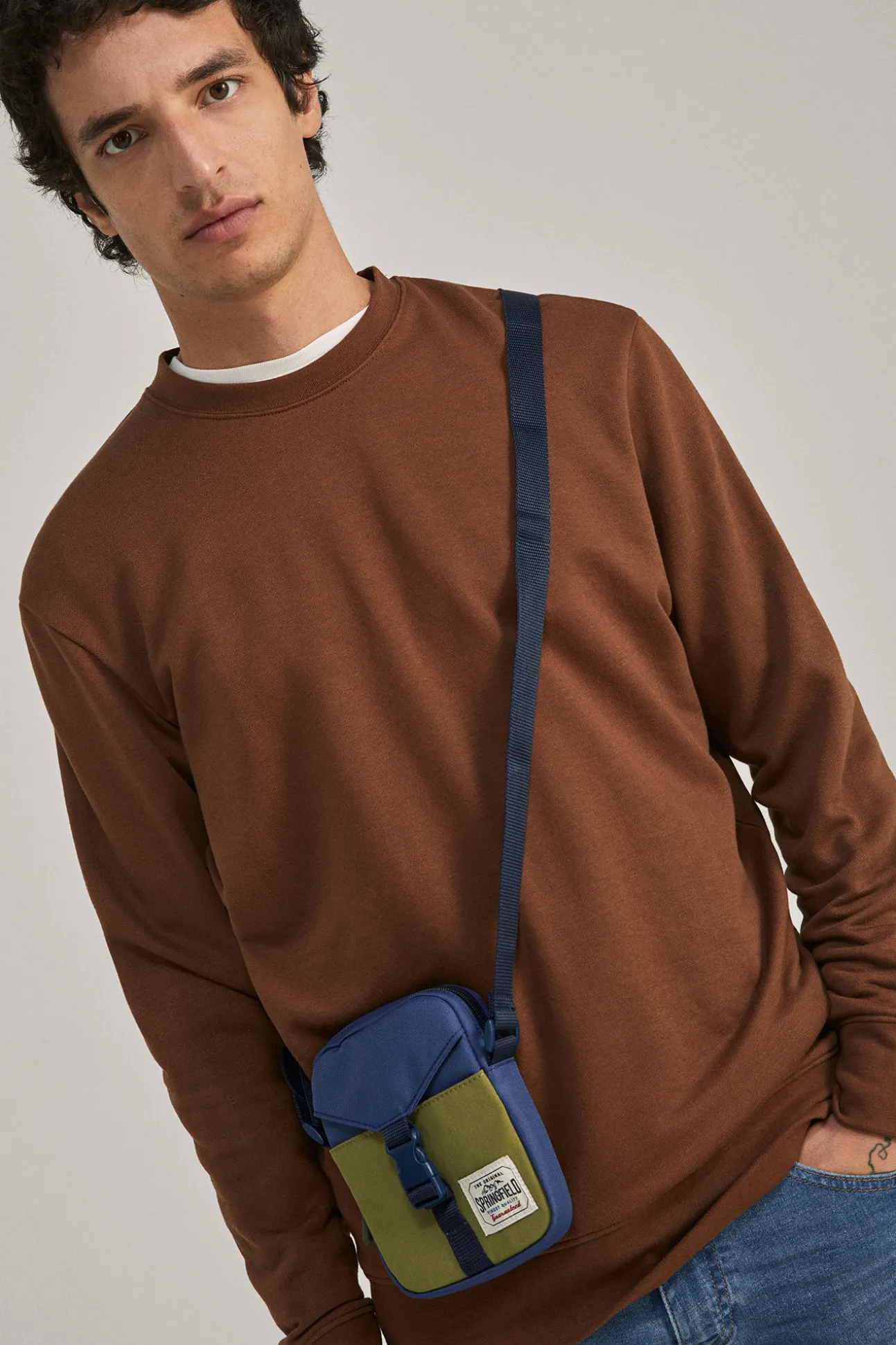 Bolso Cruzado Pequeno Bicolor