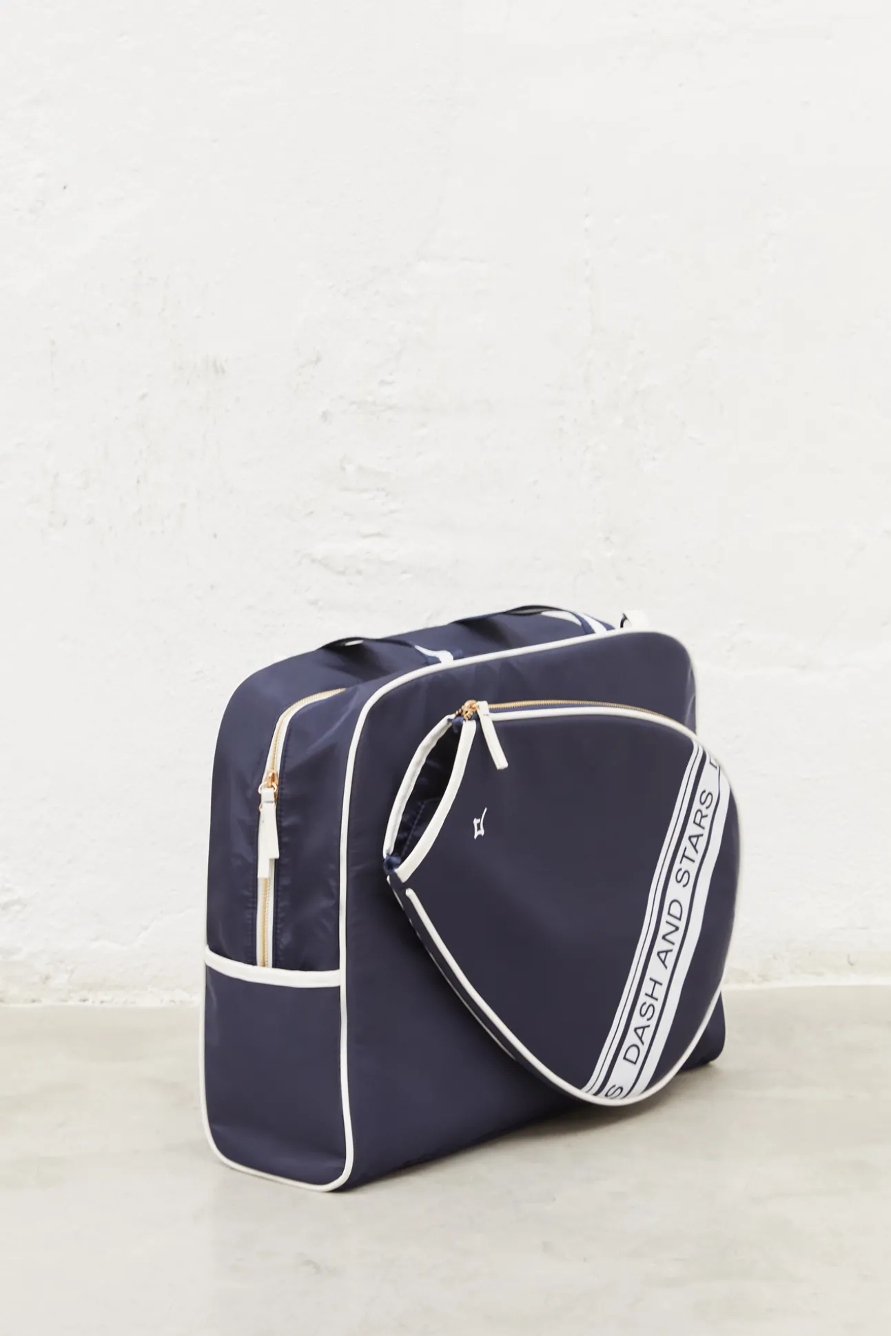Bolso Padel Efecto Piel Marino