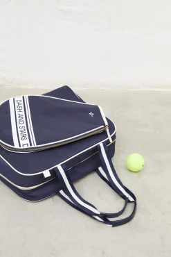Bolso Padel Efecto Piel Marino