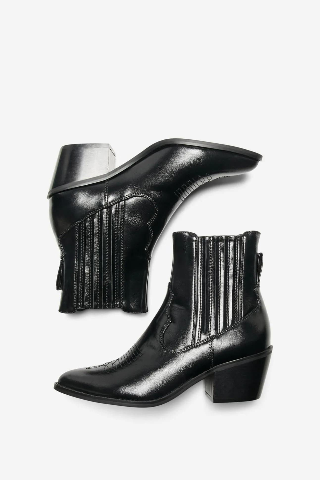 Botines Cowboys En Polipiel