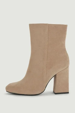 Botines De Antelina Con Tacon
