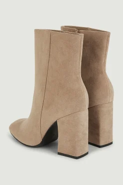 Botines De Antelina Con Tacon