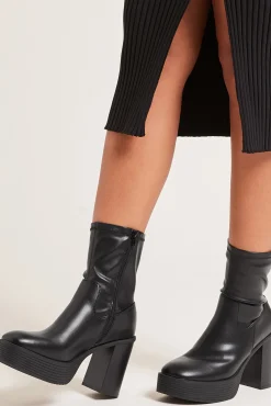 Botines De Plataforma Y Tacon Alto