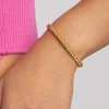 Brazalete Cord Baño Oro