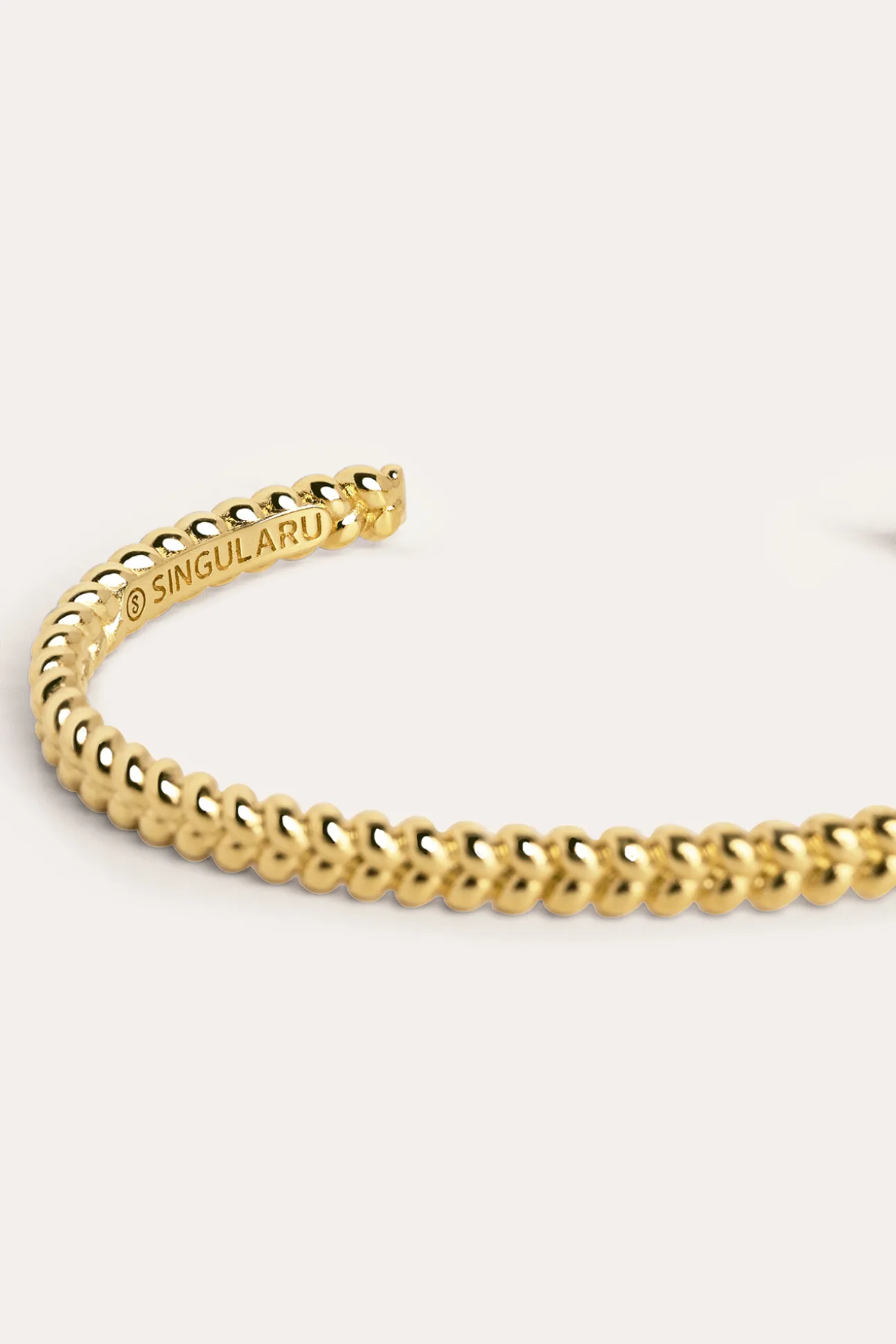 Brazalete Cord Baño Oro