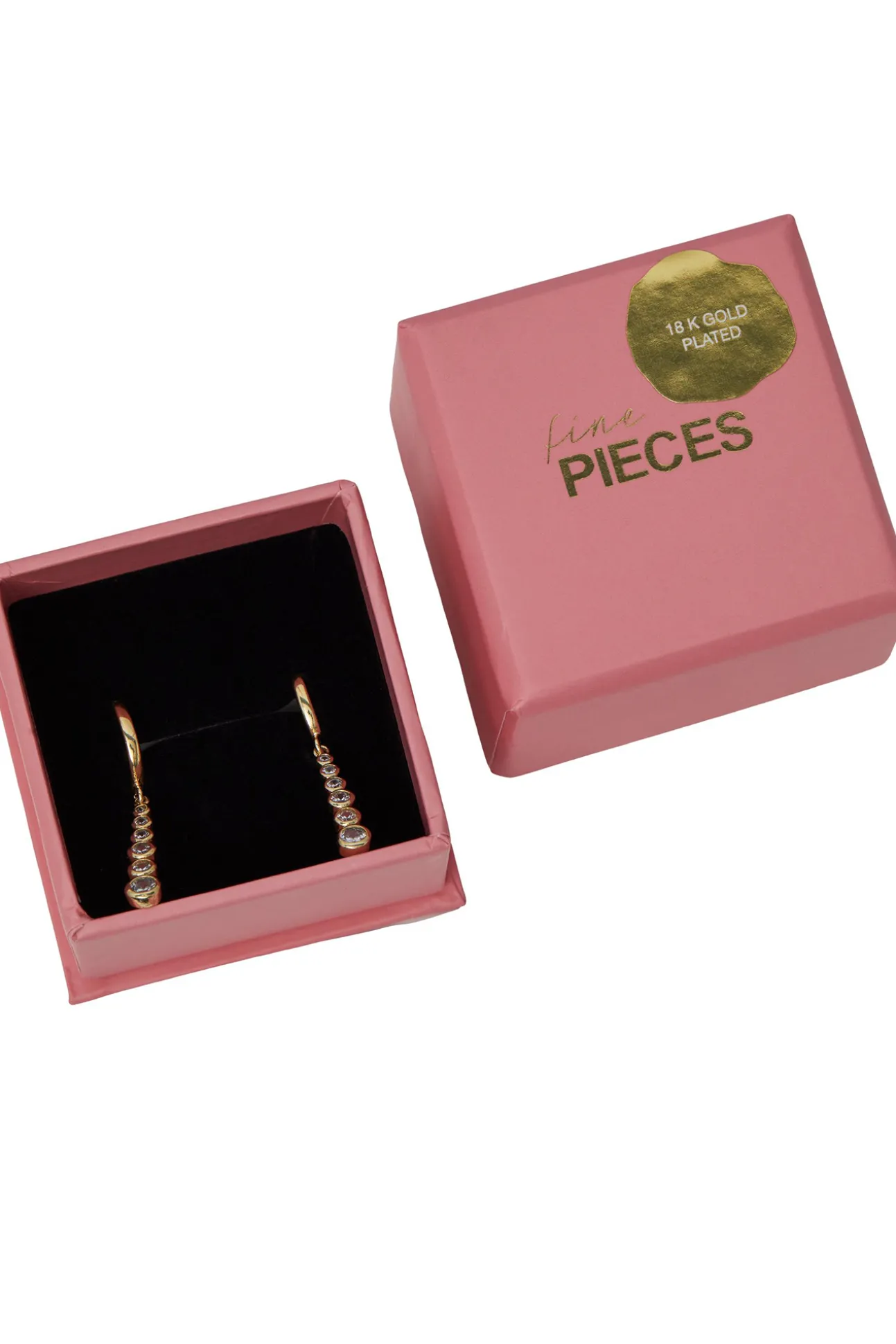 Caja De Pendientes Con Piedras Claras
