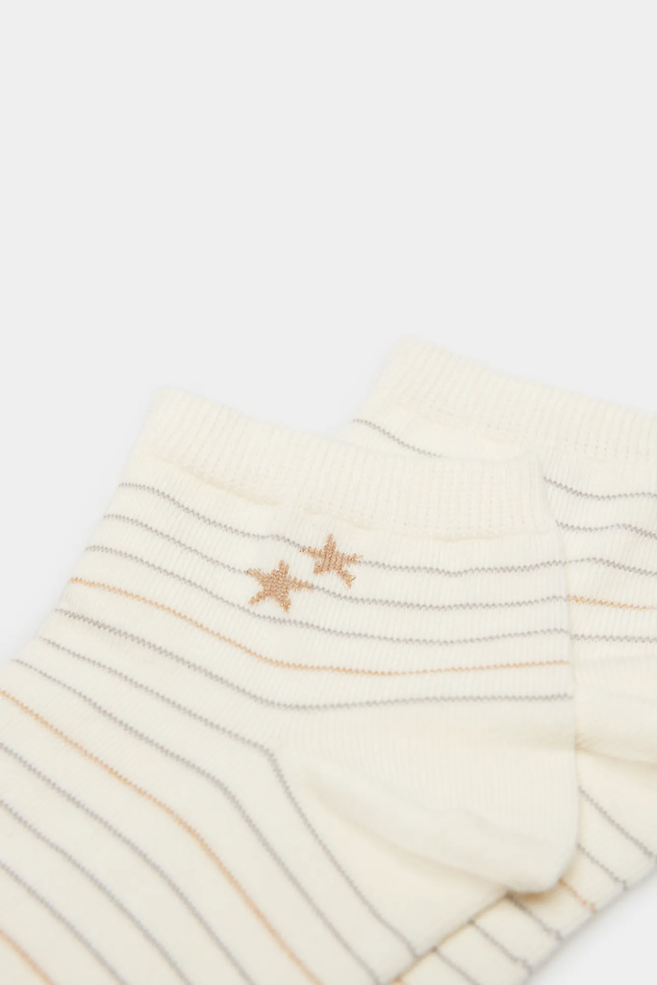 Calcetin Rayas Lurex Estrellas