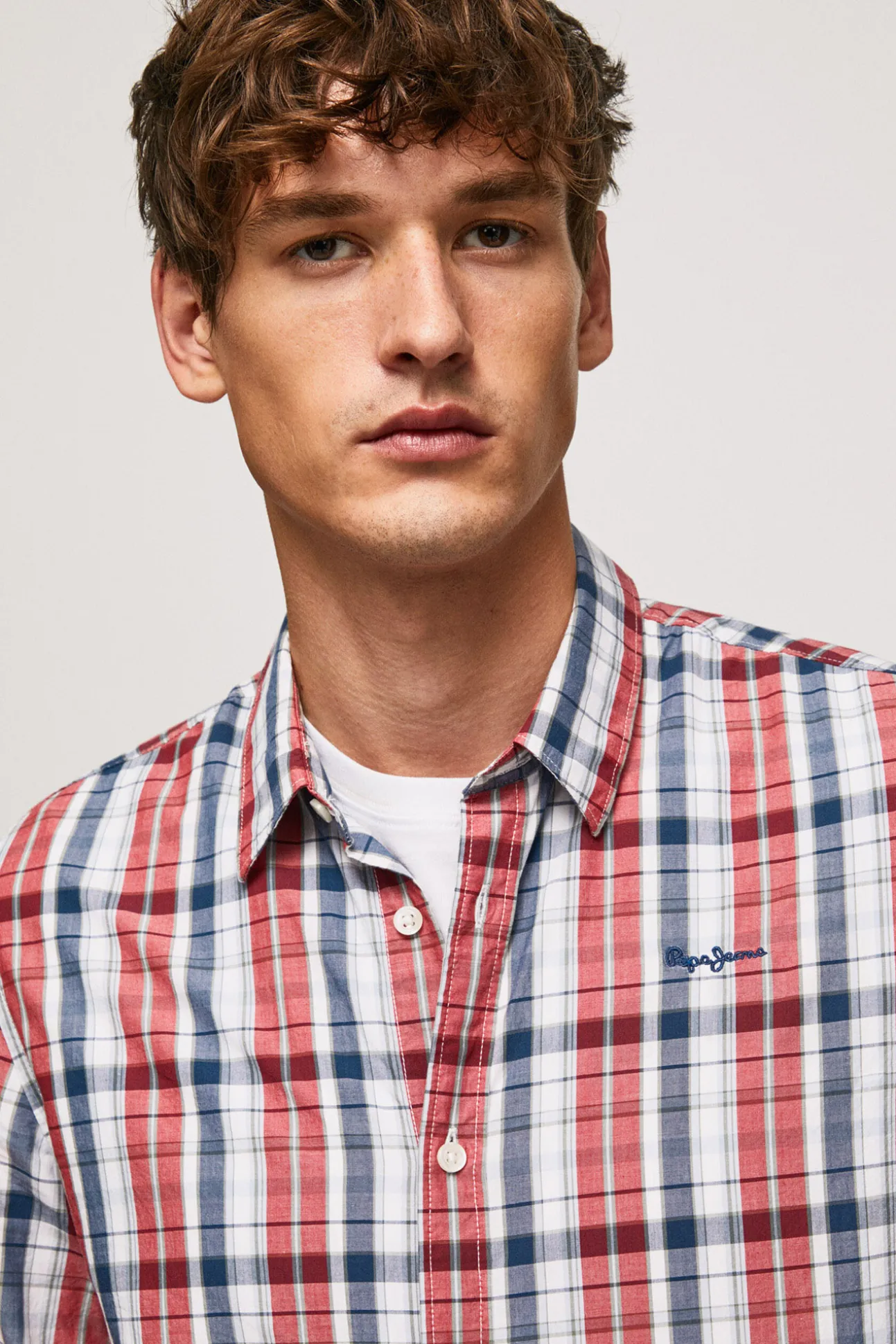 Camisa De Algodon De Cuadros