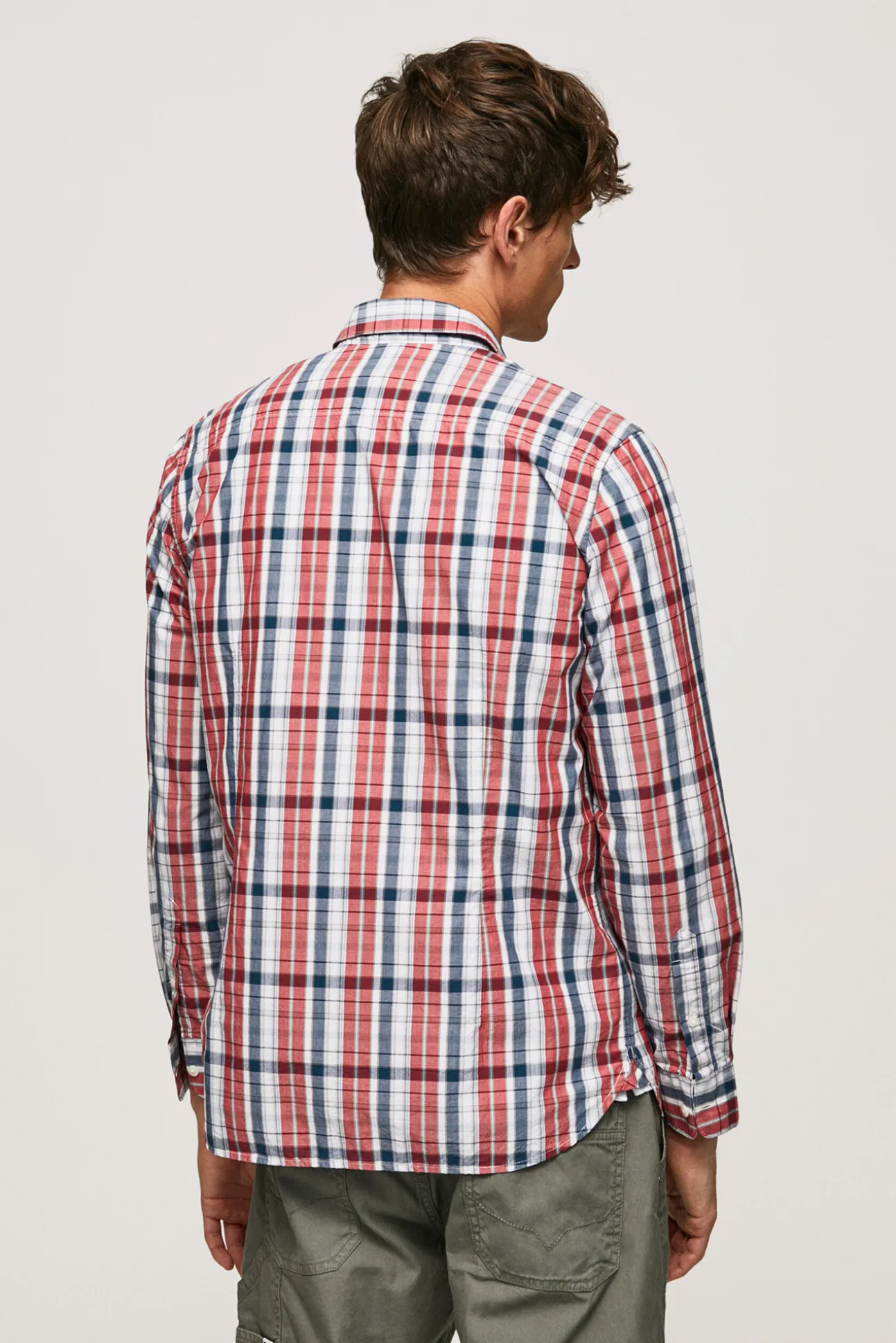 Camisa De Algodon De Cuadros