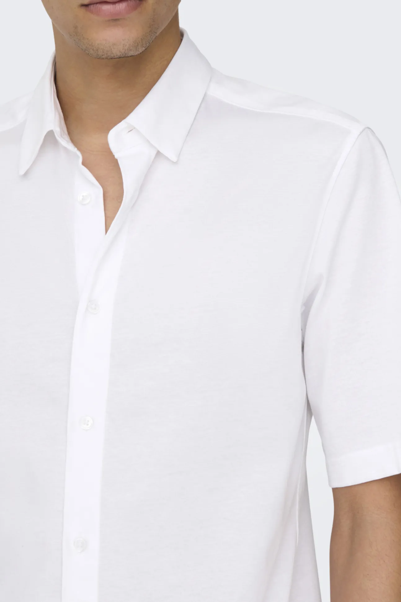 Camisa De Manga Larga Con Botones