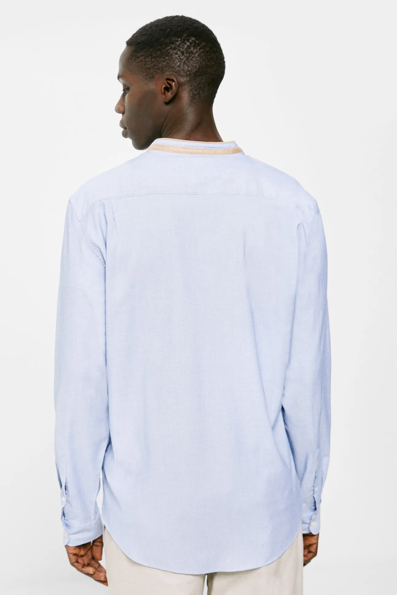 Camisa Dobby Mao