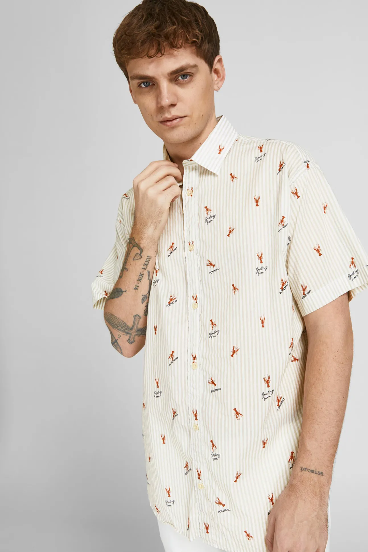 Camisa Estampada Algodon