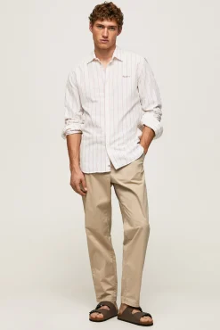 Camisa Hombre A Rayas Finas Tipo Oxford.