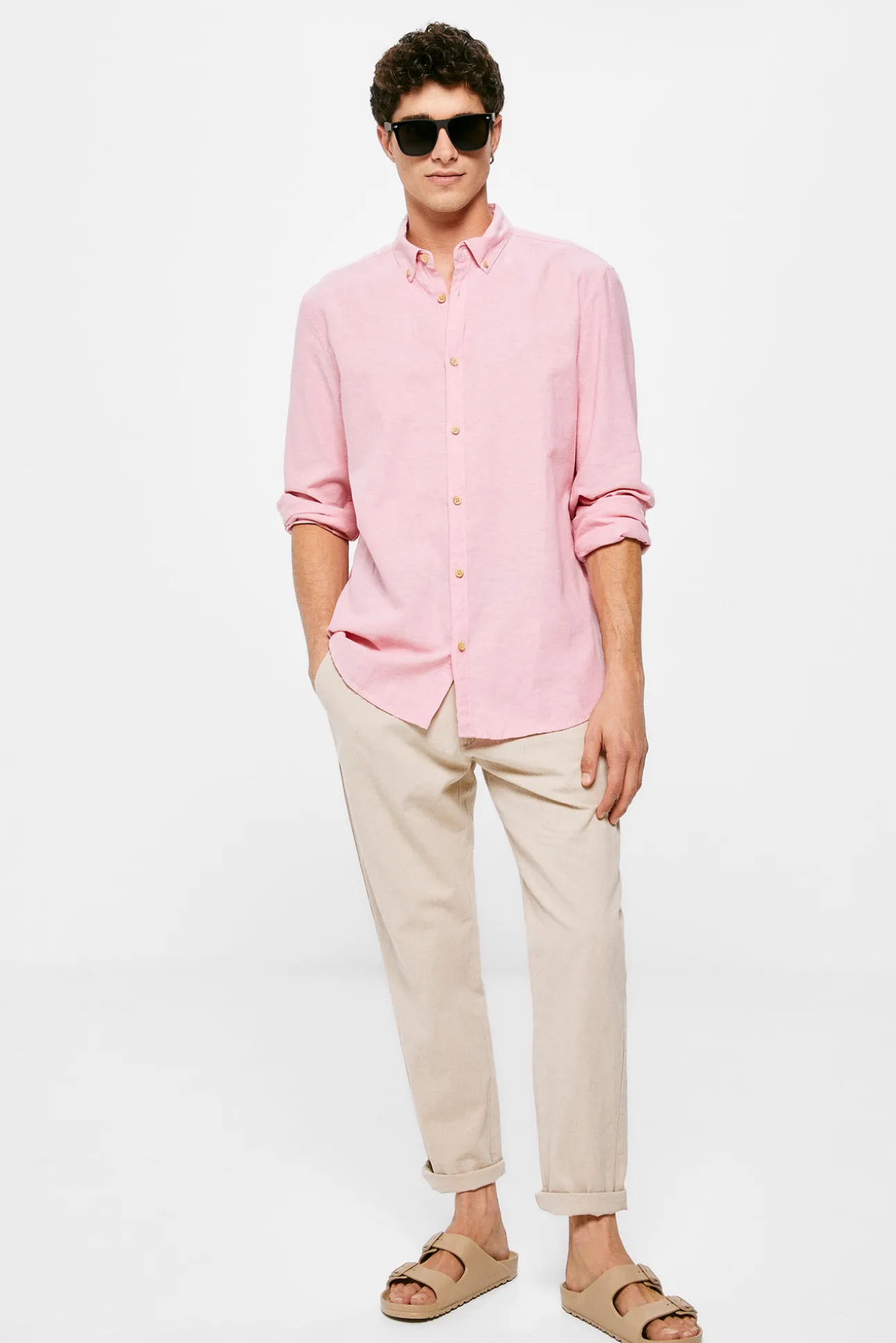 Camisa Lino Color