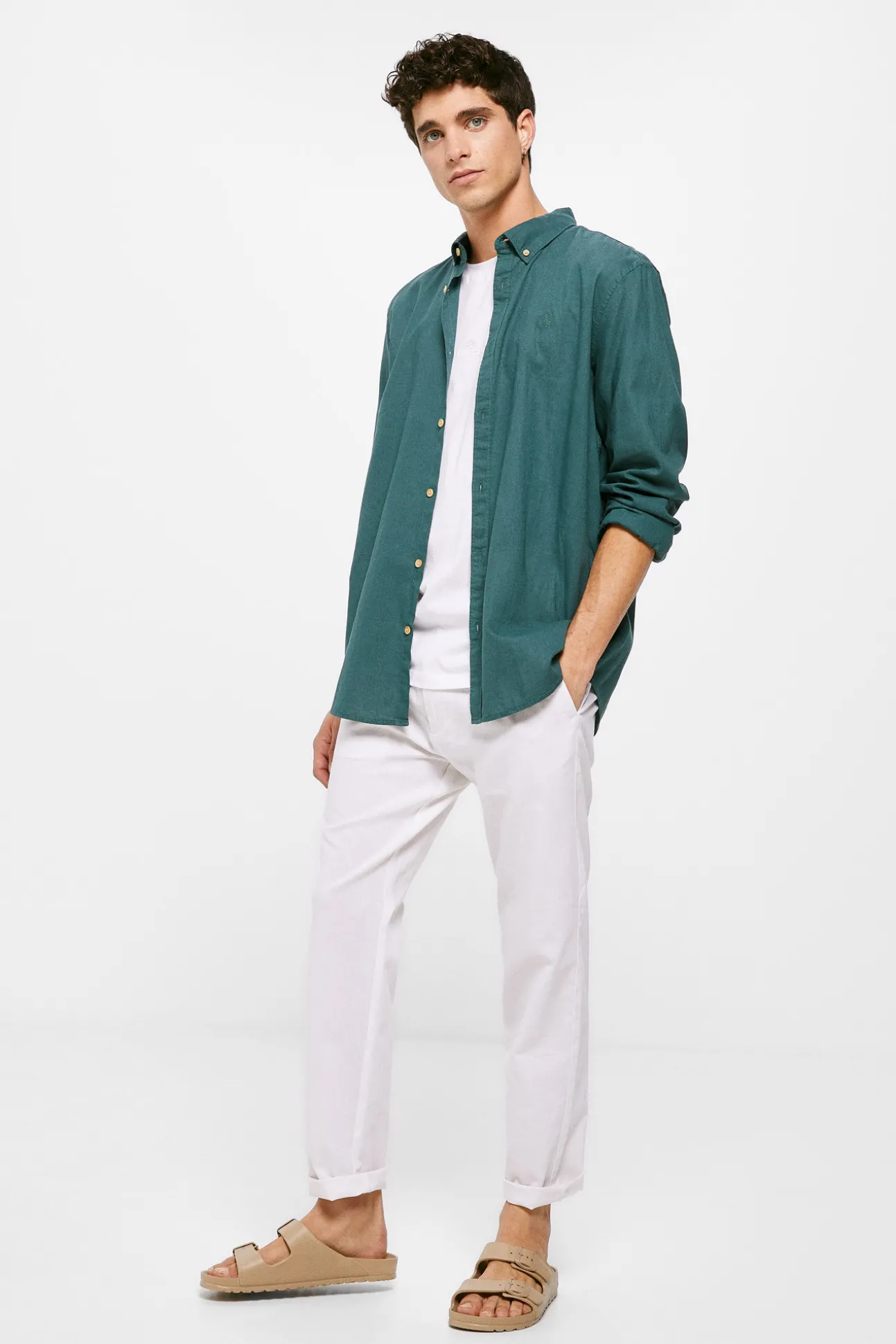 Camisa Lino Color