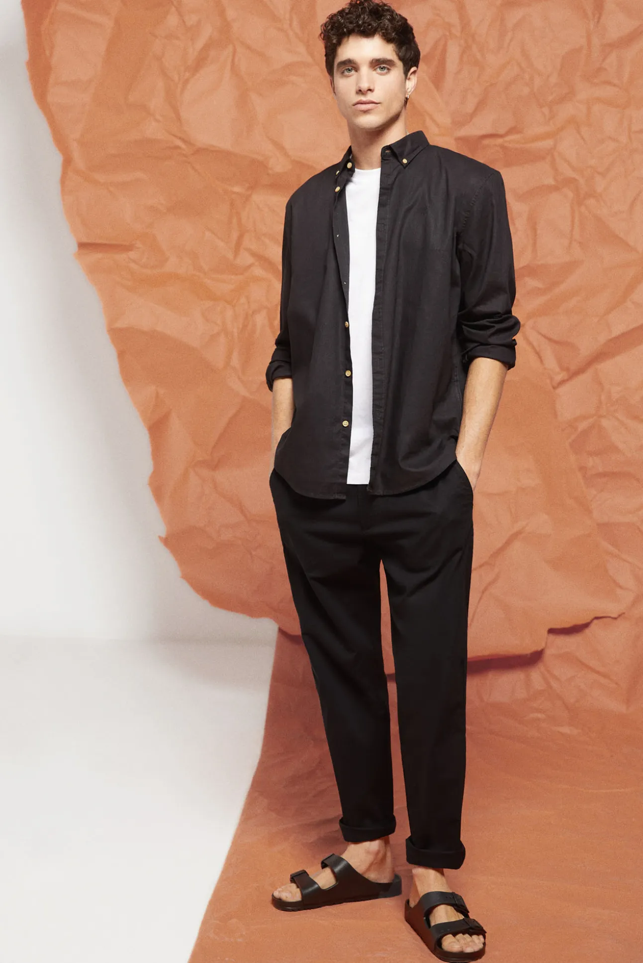 Camisa Lino Color