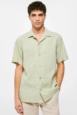 Camisa Lino Estampada