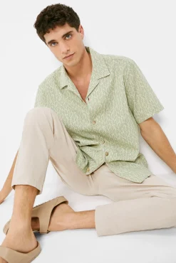 Camisa Lino Estampada