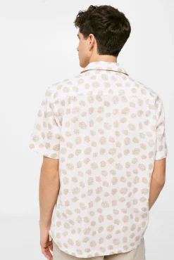 Camisa Lino Estampada